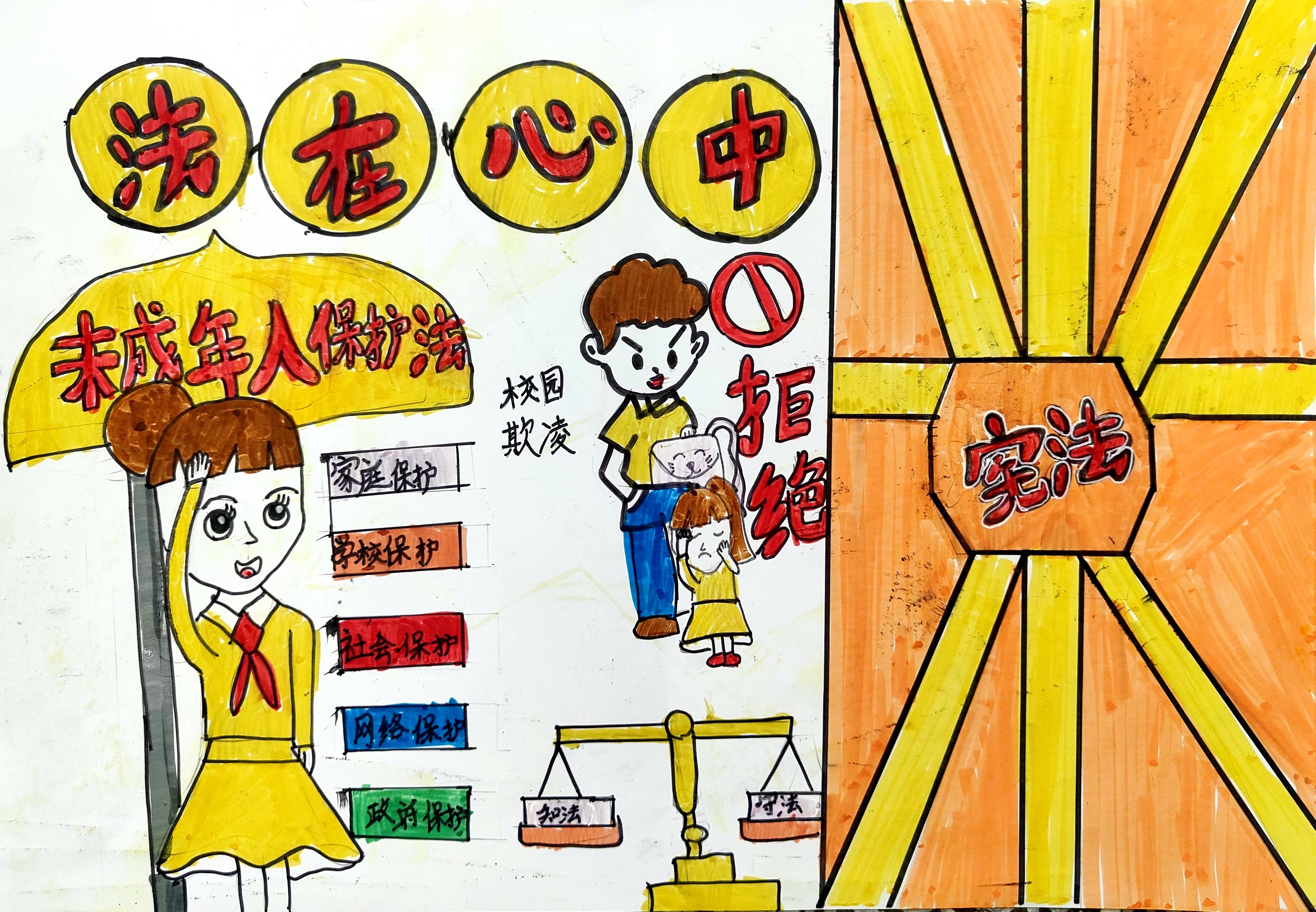 《法在心中》银川市金凤区第七小学二年级 （2）班  陆诗颖 指导老师 徐丹 郭影.jpg